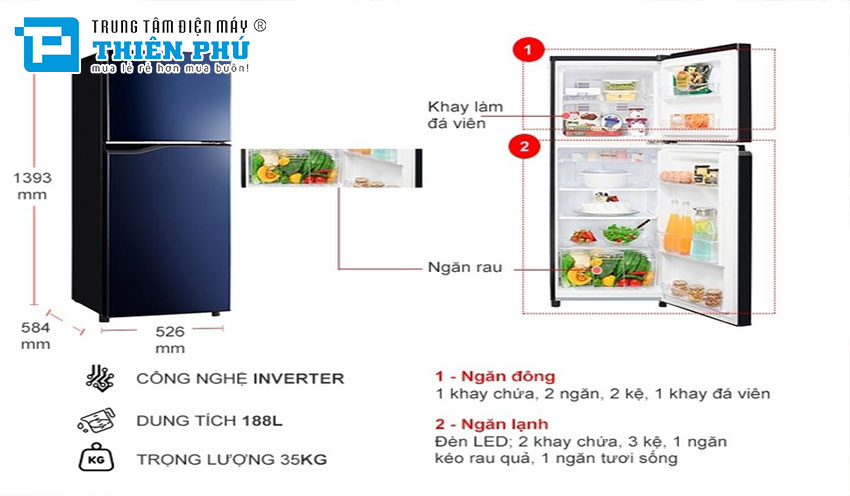 Tủ lạnh Panasonic NR-BA229PAVN tiết kiệm điện năng: Cách chọn lựa và sử dụng hiệu quả