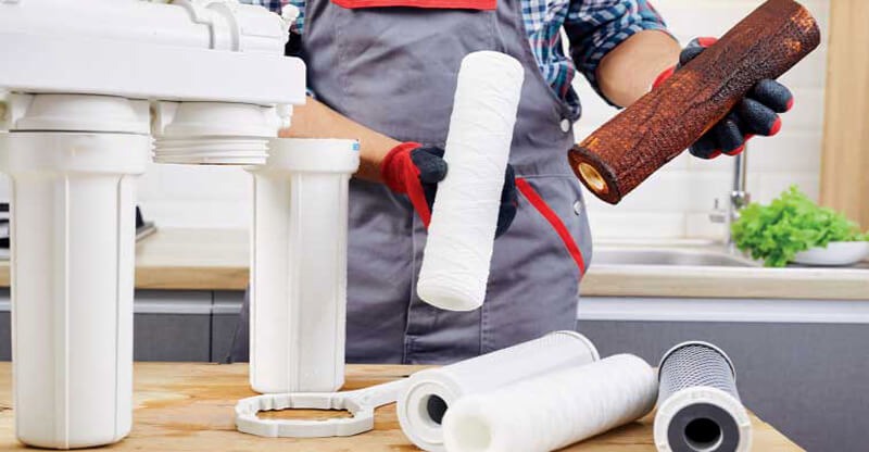 Máy ra nhiều nước thải do lõi lọc bẩn