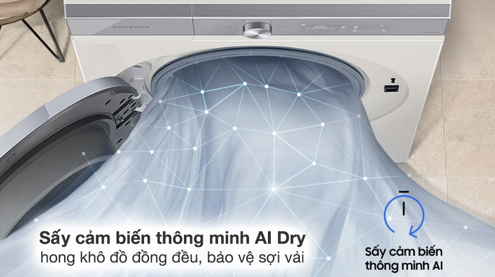 Review máy sấy quần áo Samsung Bespoke DV90BB9440GH/SV mới 2023