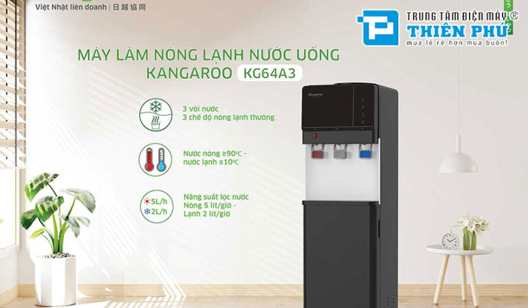 Cây nước nóng lạnh Kangaroo KG64A3 với nhiều tiện ích thu hút người dùng nhất hiện nay