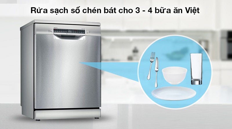 So sánh thiết kế máy rửa bát Hafele HDW-F60G và Bosch SMS4IVI01P