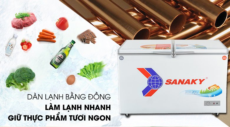 Đánh giá tổng quan tủ đông Sanaky inverter 1 ngăn đông VH-3699A3, có nên mua không?