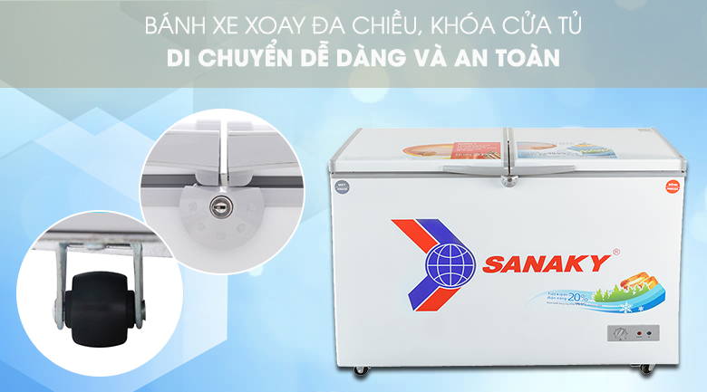 Đánh giá tổng quan tủ đông Sanaky inverter 1 ngăn đông VH-3699A3, có nên mua không?