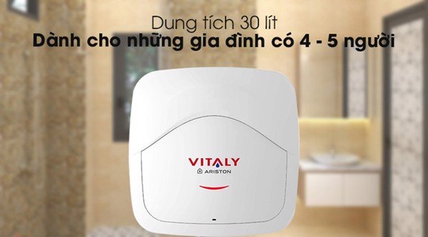 Bình nóng lạnh Ariston 30L Vitaly 30 vuông có nên sử dụng không