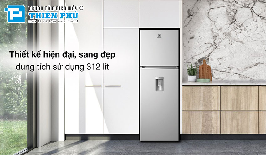 Nổi bật không gian và tiết kiệm điện hơn với tủ lạnh Electrolux ETB3440K-A