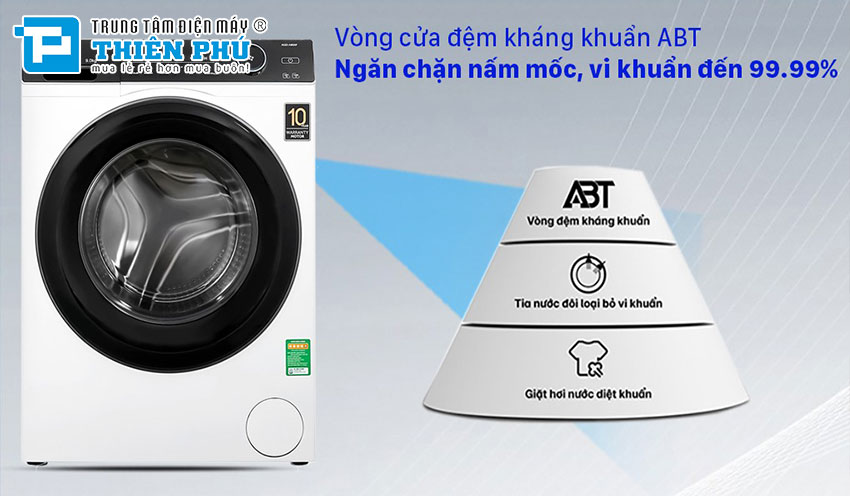 Giặt linh hoạt với sự đa dạng các chế độ giặt của máy giặt Aqua 9Kg AQD-A900F.S