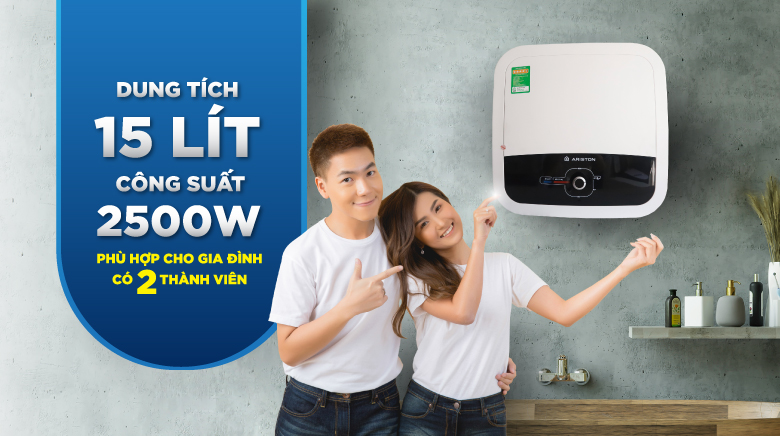 Tìm hiểu TOP bình nóng lạnh Ariston phù hợp với gia đình ít thành viên