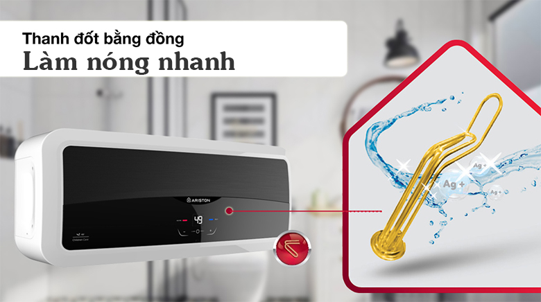 Những chiếc bình nóng lạnh Ariston ngang bán chạy nhất hiện nay