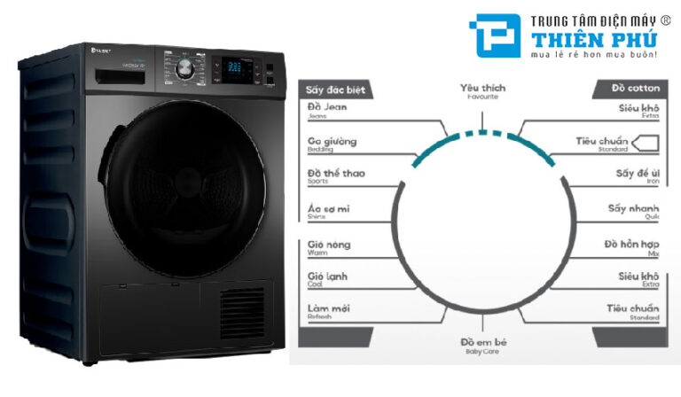 Những tiện ích khi sử dụng máy sấy ngưng tụ Casper 8kg TD-80CGB
