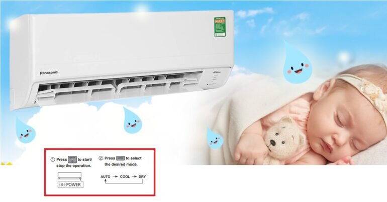 Tìm hiểu cảm biến độ ẩm Humidity Sensor + Dry mode trên điều hòa Panasonic CU/CS-U12ZKH-8 và các dùng