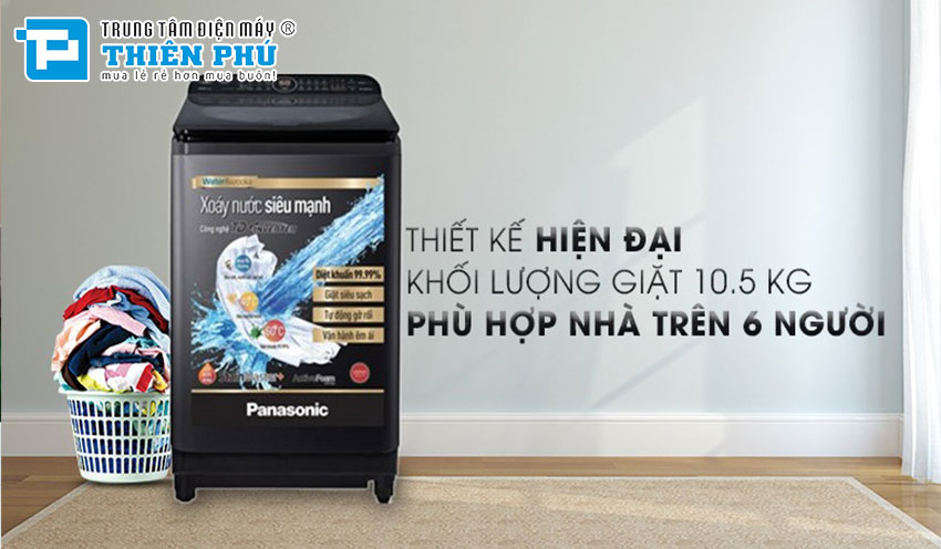 Tìm hiểu vì sao bạn nên chọn máy giặt Panasonic Inverter 10,5Kg NA-FD10VR1BV cho gia đình