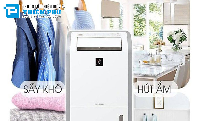 Máy hút ẩm Sharp DW-D20A-W - Giải pháp tốt cho không gian thoáng mát