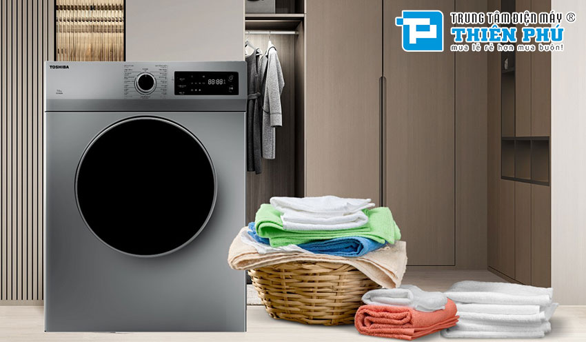 Máy sấy quần áo Toshiba 8kg TD-K90MEV(SK) sự lựa chọn hiện đại cho mọi gia đình