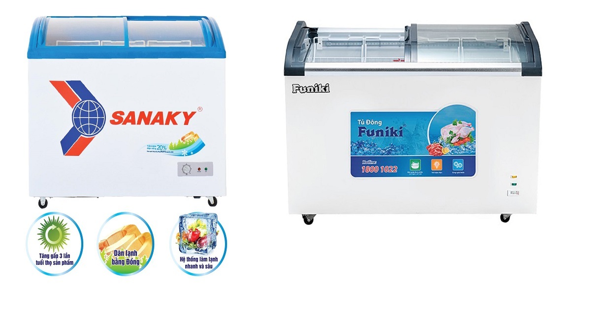 So sánh tủ đông Sanaky và Hòa Phát - Nên lựa chọn thương hiệu nào?