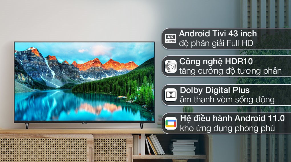 TOP tivi Casper 43 inch có kích thước nhỏ được ưa chuộng nhất trên thị trường