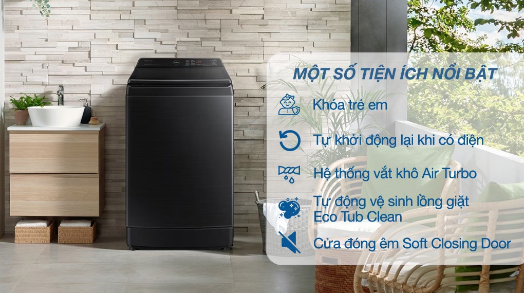 Review máy giặt Samsung WA14CG5886BV/SV 14kg: Thiết kế, công nghệ, tính năng