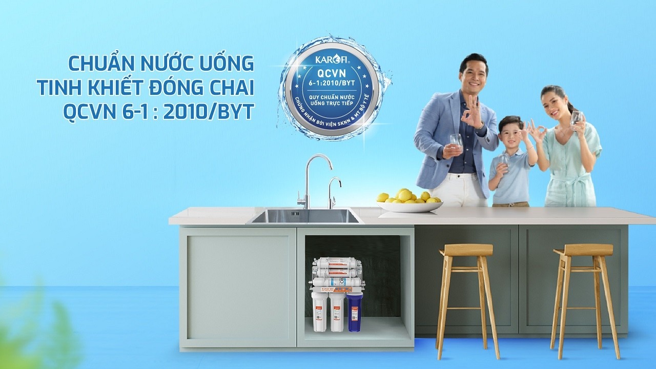 Nước sau lọc đạt chuẩn nước uống quốc gia