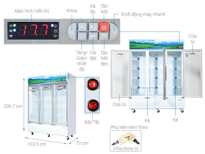 Top 3 mẫu tủ mát Sanaky chất lượng tốt đáng mua tháng 1/2024 cho cửa hàng kinh doanh