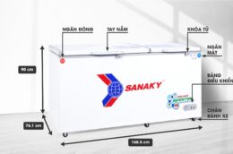 An tâm lưu trữ thực phẩm cùng tủ đông Sanaky inverter VH-6699W3