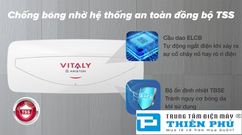 Tìm hiểu những điểm nổi bật trên bình nóng lạnh Ariston Vitaly 20SL