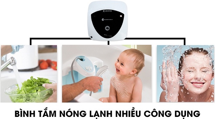 Gia đình 2-3 thành viên nên dùng bình nóng lạnh Ariston gián tiếp nào?