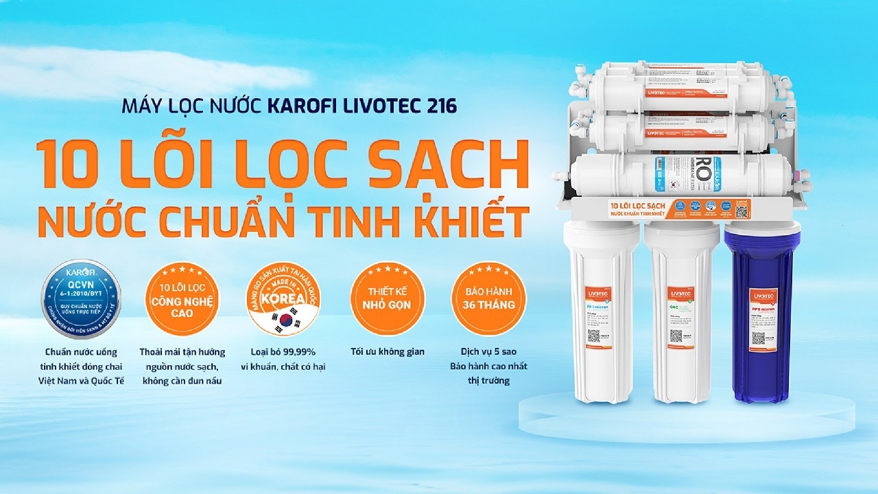 Bộ 10 lõi lọc cho nguồn nước sạch toàn diện