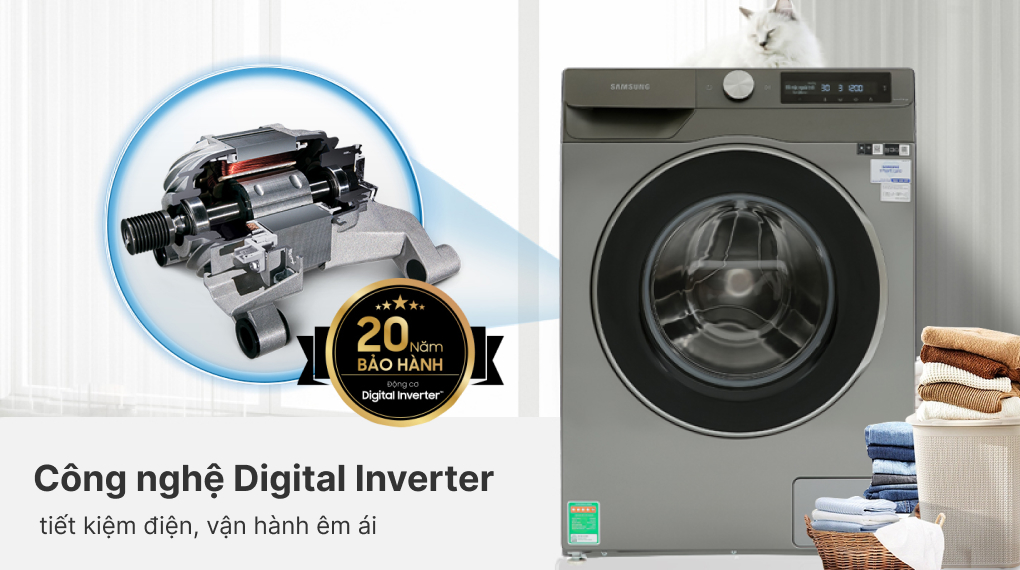 Đánh giá ưu - nhược điểm của máy giặt Samsung WW90T634DLN/SV 9kg