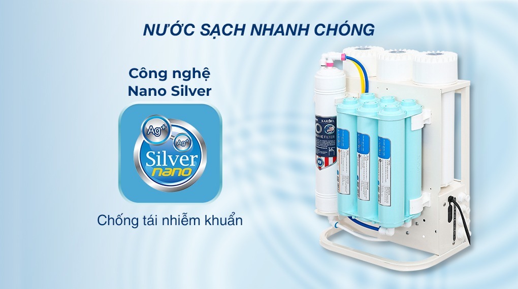 Thiết kế máy lọc nước Karofi KAQ-U05G nhỏ gọn, tiết kiệm diện tích