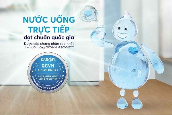 Nước sau lọc đạt chuẩn nước uống tinh khiết đóng chai