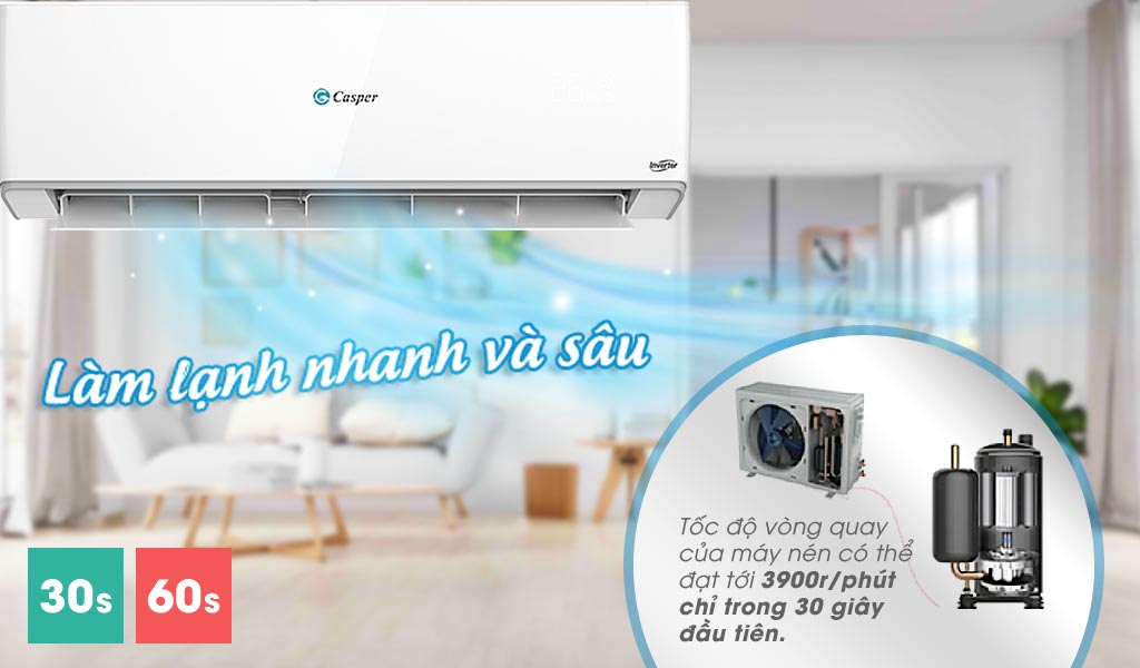 Khám phá mẫu điều hòa Casper 2 chiều đáng dùng nhất cho mùa đông năm nay