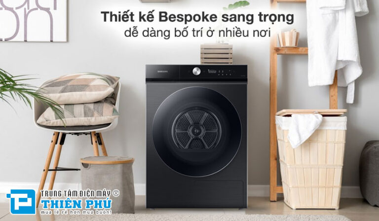 4 tính năng hàng đầu của máy sấy quần áo Samsung Bespoke 17kg DV17B9750CV/SV