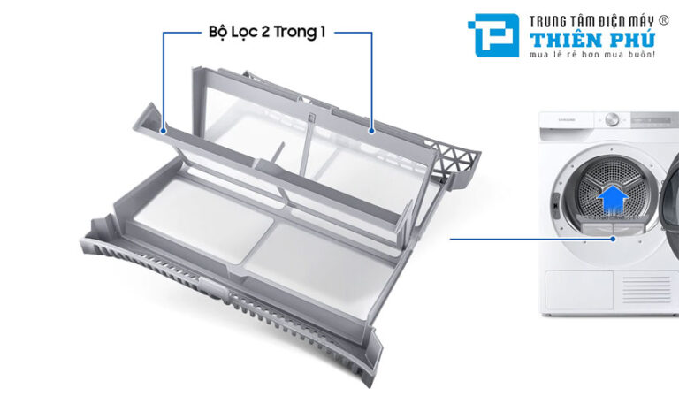 Khám phá các đặc điểm nổi bật trên máy sấy quần áo Samsung DV90T7240BH/SV