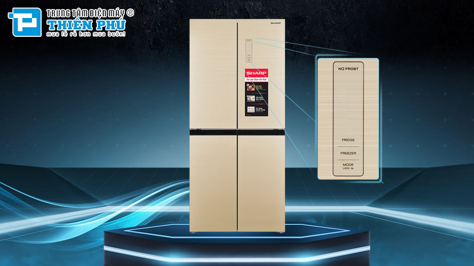Tủ Lạnh Sharp Inverter 4 Cánh 362 Lít SJ-FX420VG-CH