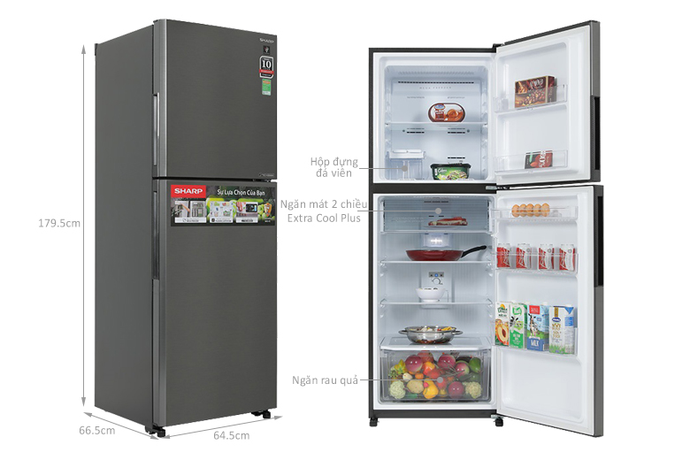 Tủ lạnh Sharp SJ-XP382AE-DS - Tủ lạnh tốt cho gia đình bạn