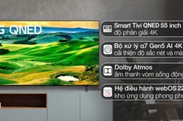 Review Smart Tivi LG QNED 55 Inch 4K 55QNED80SQA