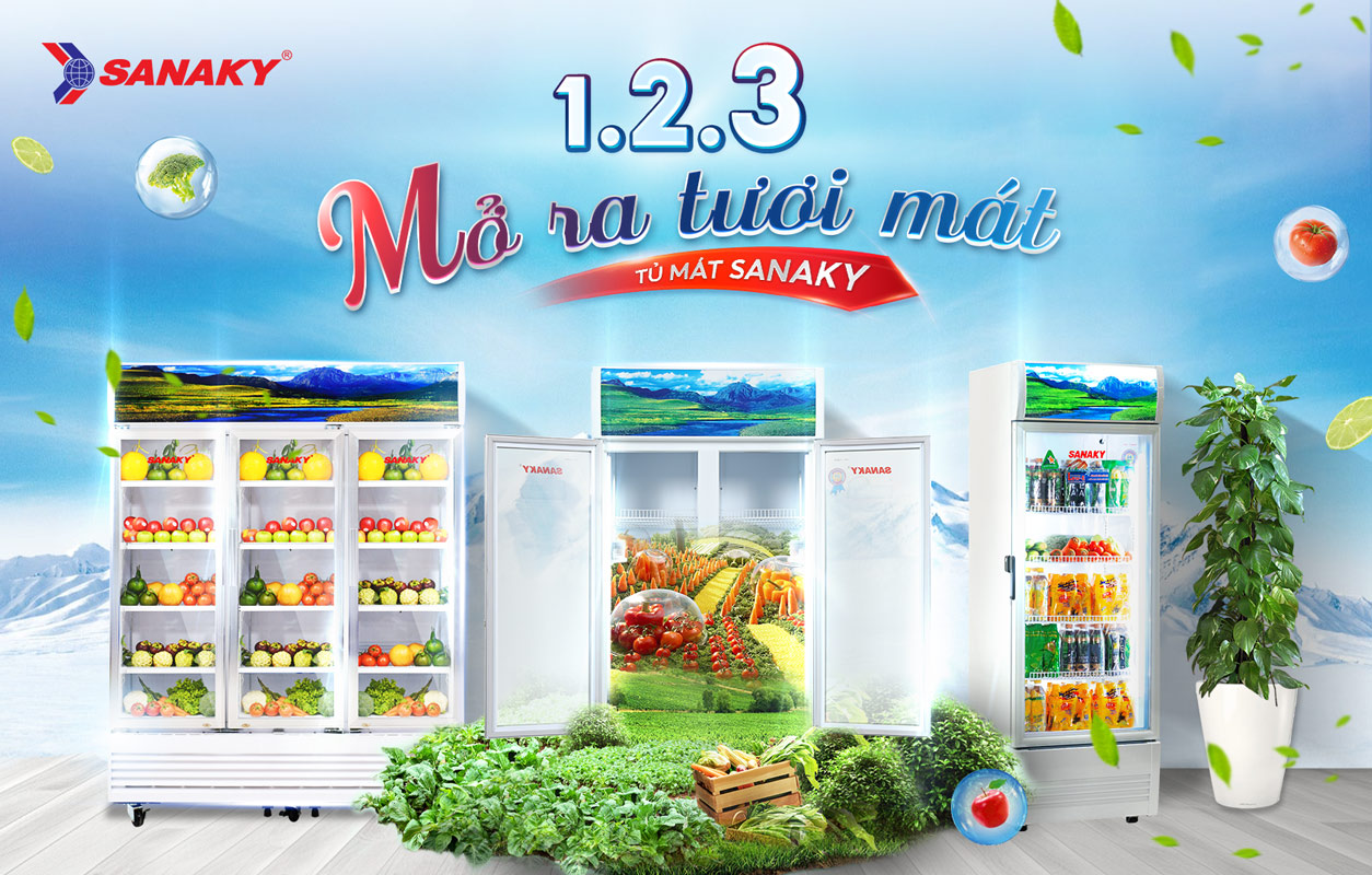 Top 3 mẫu tủ mát Sanaky 1 cánh đáng sắm ở cuối năm 2023 này