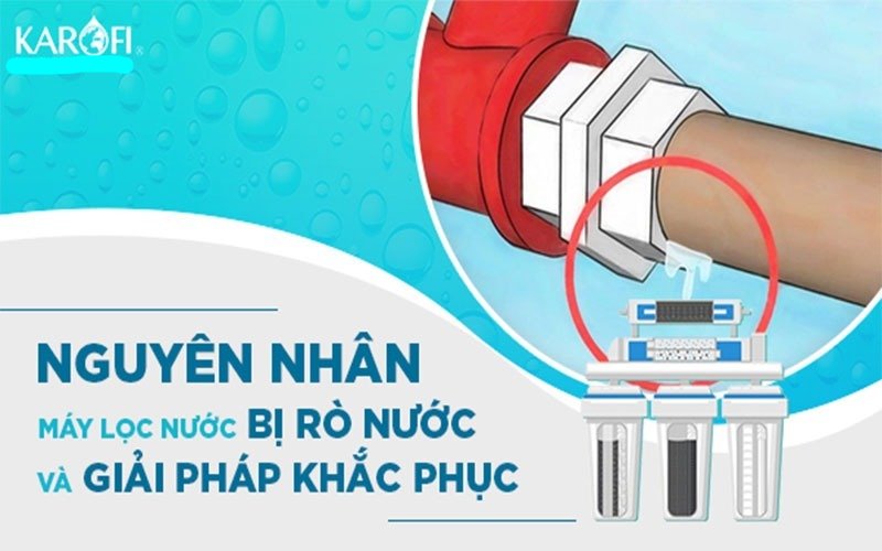 Máy lọc nước Karofi bị rò rỉ nước