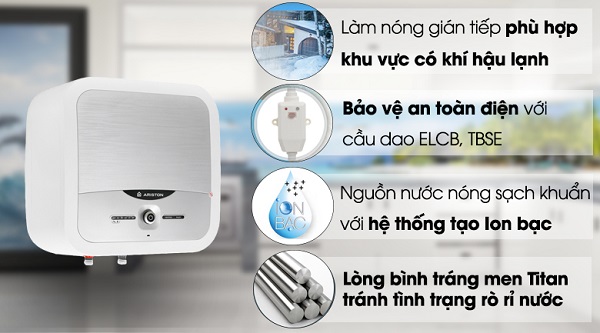 Chất lượng giữa bình nóng lạnh Ariston ANDRIS2 30LUX-D AG+ và Ariston ANDRIS2 30RS chất lượng ra sao