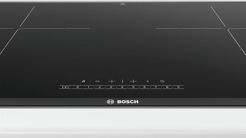Bảng điều khiển của bếp từ Bosch PPI82560MS Serie 8