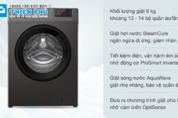 Tìm hiểu các chương trình giặt có trên máy giặt Beko 9Kg WCV9614XB0STM