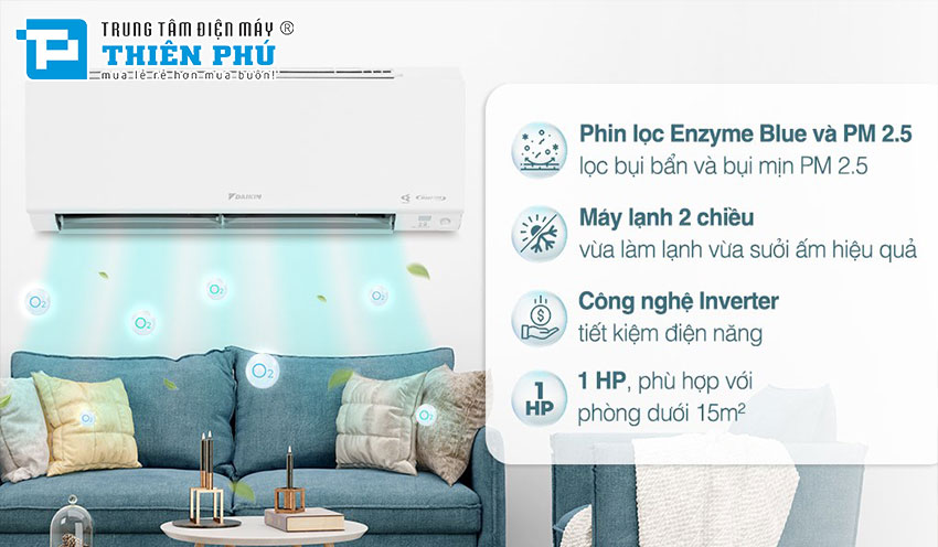 4 lý do vì sao bạn nên mua điều hòa Daikin 2 chiều ATHF25XVMV