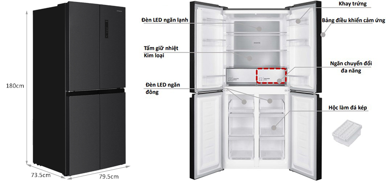 Phòng bếp gia đình nên sắm chiếc tủ lạnh 4 cánh nào?