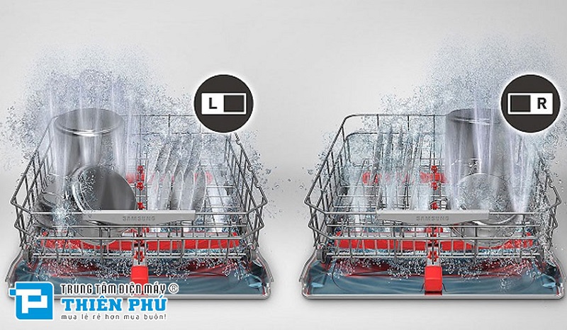 Máy rửa bát Bosch SMS8YCI03E sử dụng công nghệ rửa bằng nước nóng