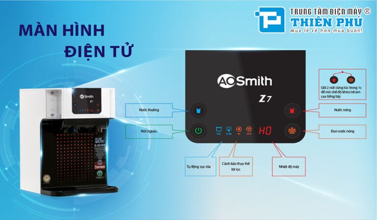 Có gì khác nhau ở máy lọc nước AO Smith Z4 và Z7