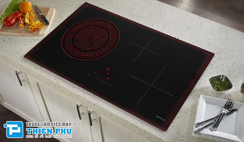 Bếp điện từ Hafele HC-M773D tích hợp 2 vùng nấu từ và 1 vùng nấu hồng ngoại