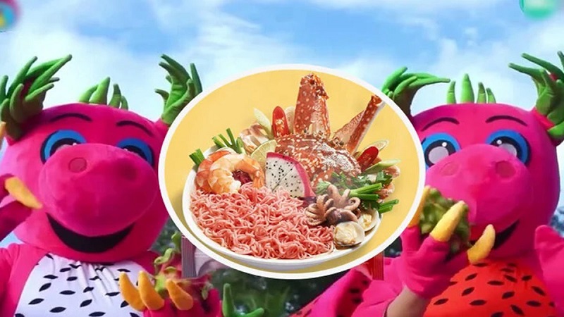 mì tôm thanh long