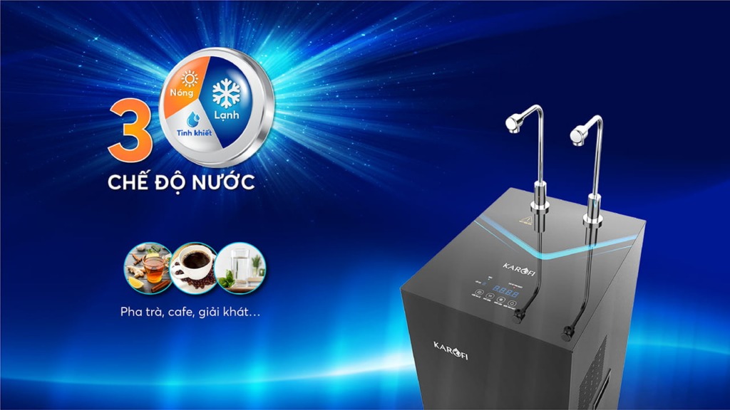 Phục vụ mọi nhu cầu với 3 chế độ nước nóng- lạnh- nguội