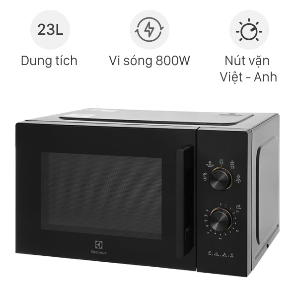 Đón tết cùng lò vi sóng Electrolux EMM23D22B 22 lít giá 2 triệu?