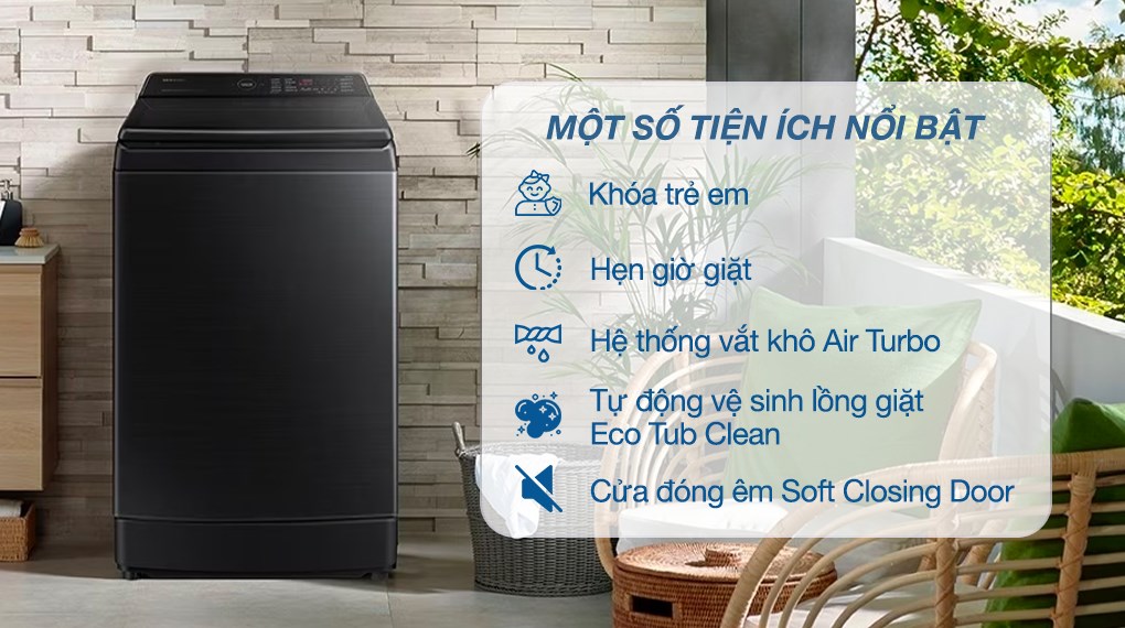  máy giặt Samsung WA14CG5745BV/SV 14kg