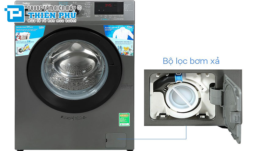 Tìm hiểu các chương trình giặt có trên máy giặt Beko 9Kg WCV9614XB0STM